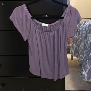 Tillys purple off the shoulder top